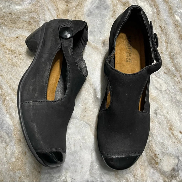 Naot T Strap Mary Jane Leather Pump Shoes EU 37 L6 - Picture 13 of 13